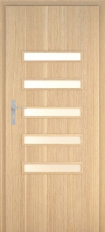 Usa interior Century - Natural oak vertical - model 6