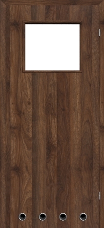 Usa interior NaturaHR - Columbia walnut dark - model 2 (cu guri de ventilatie)