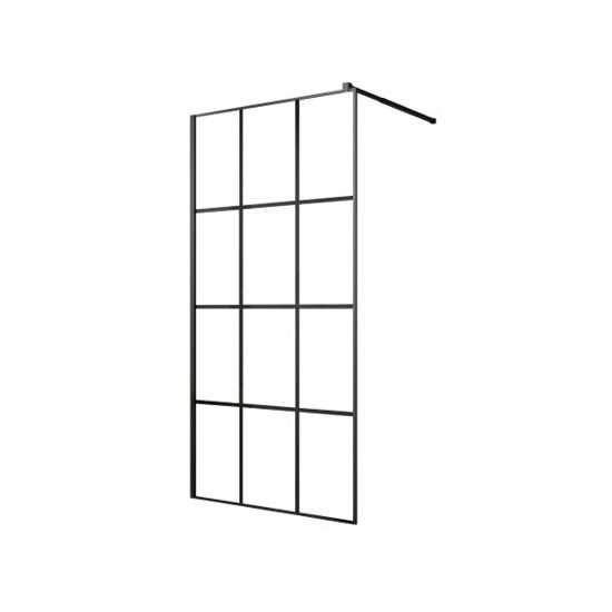 PARAV DUS WALK-IN E6A-7C Black Squares 800/1900